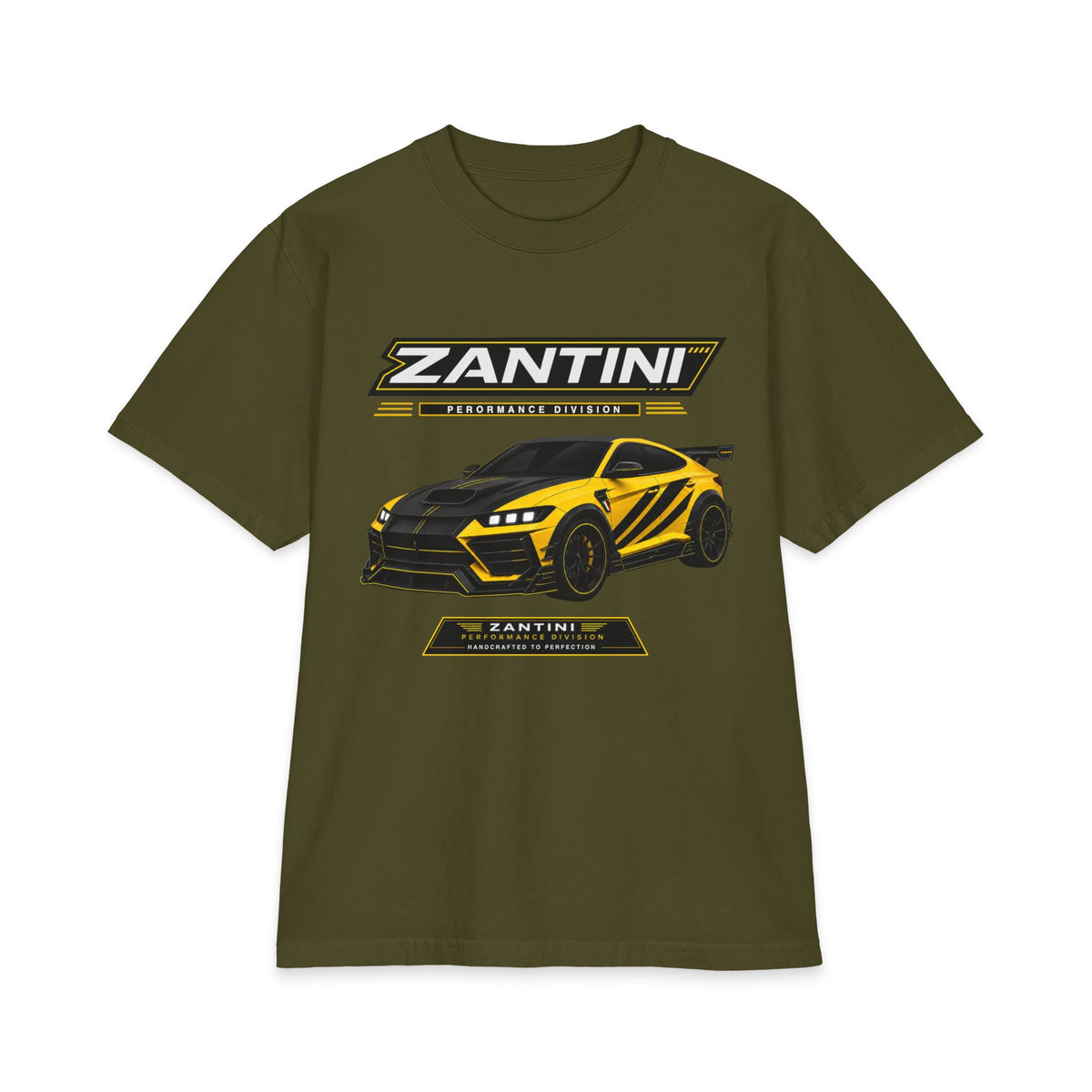 ZANTINI Performance Division Yellow & Black Performance T-Shirt
