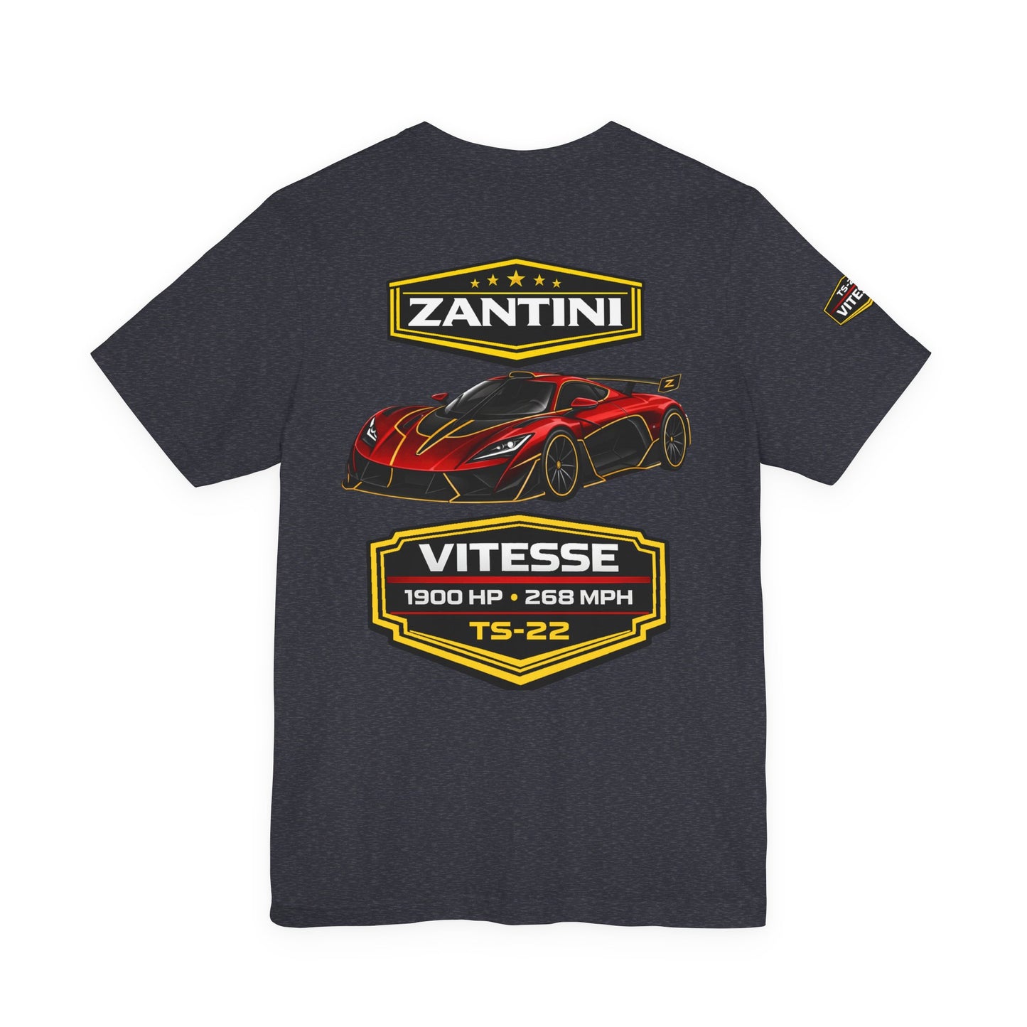 ZANTINI Vitesse TS-22 Hypercar Shirt | 1900 HP 268 MPH Motorsport Streetwear