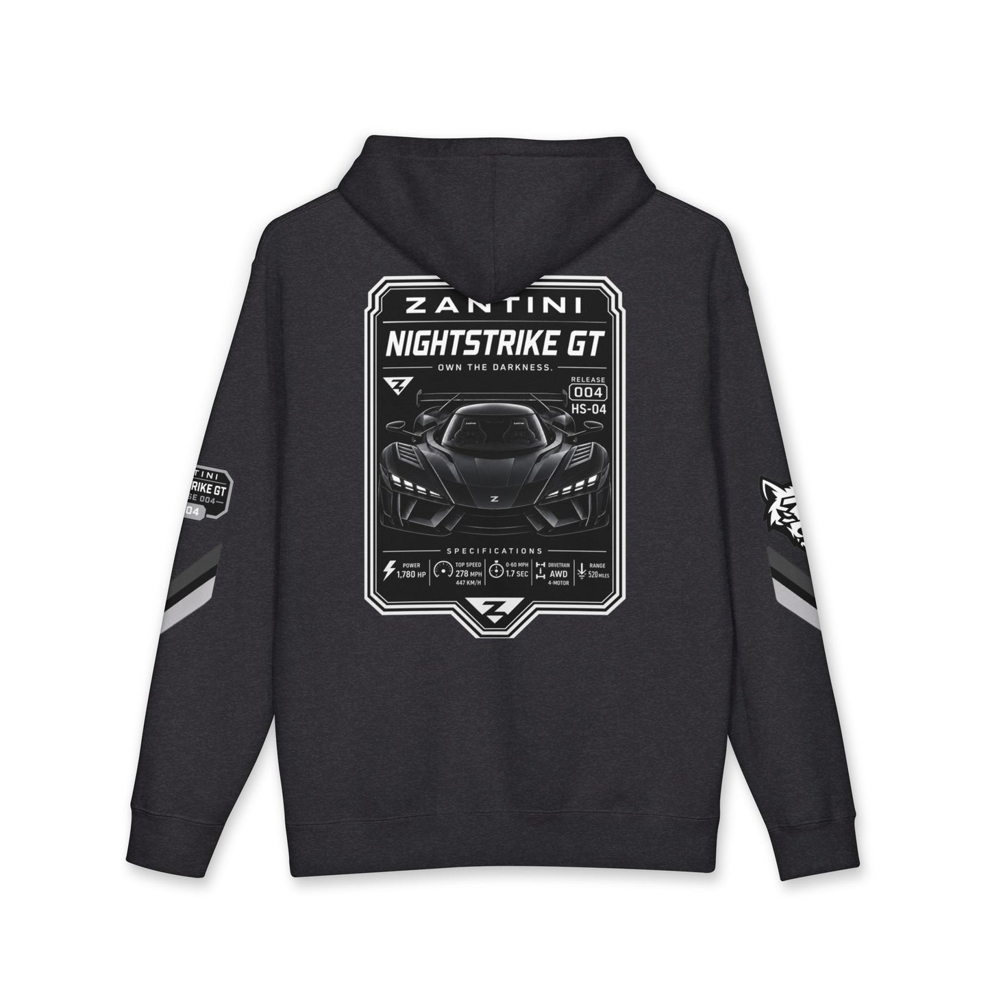 ZANTINI Nightstrike GT Performance Hoodie | Premium Automotive Streetwear