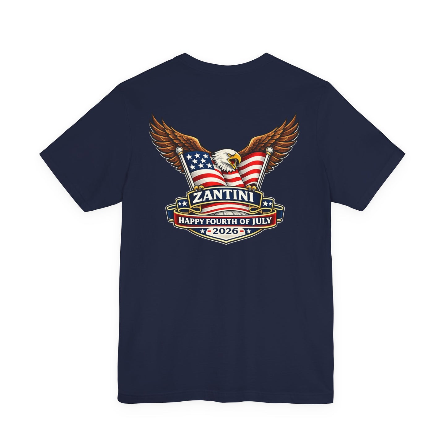 ZANTINI Happy Fourth of July 2026 Patriotic Eagle Shirt