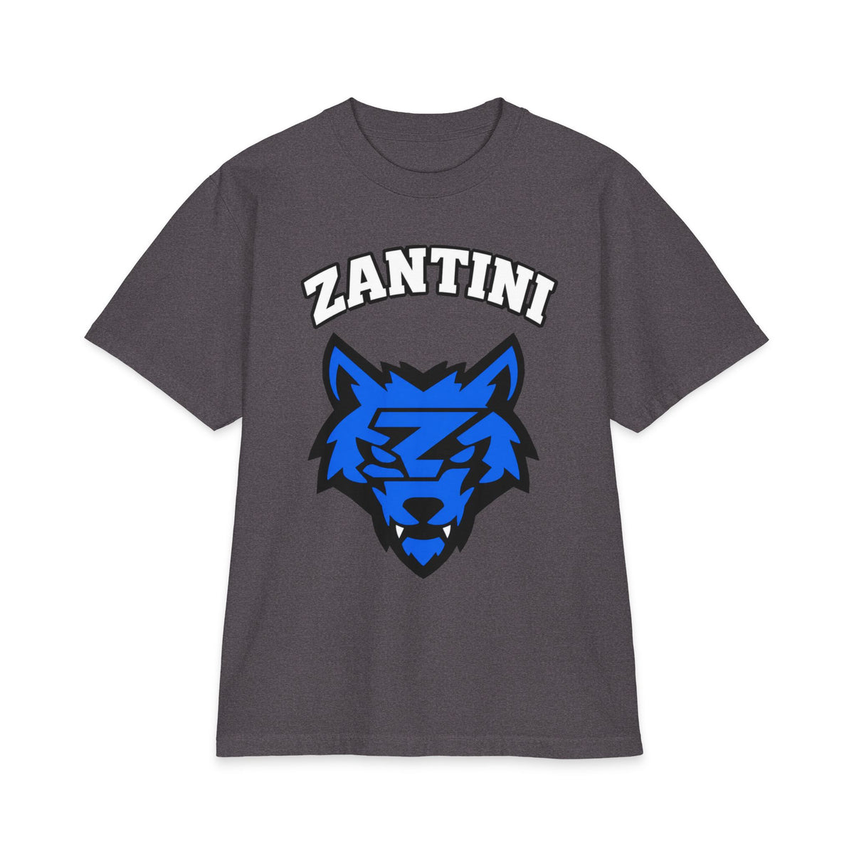 ZANTINI Blue Wolf Graphic T-Shirt