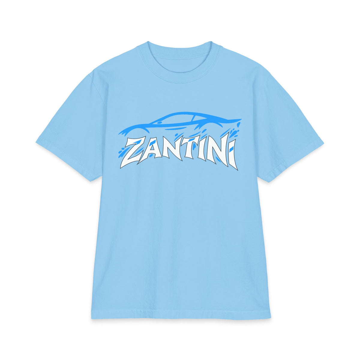 ZANTINI Drive the Lifestyle Automotive Graphic T-Shirt – Blue