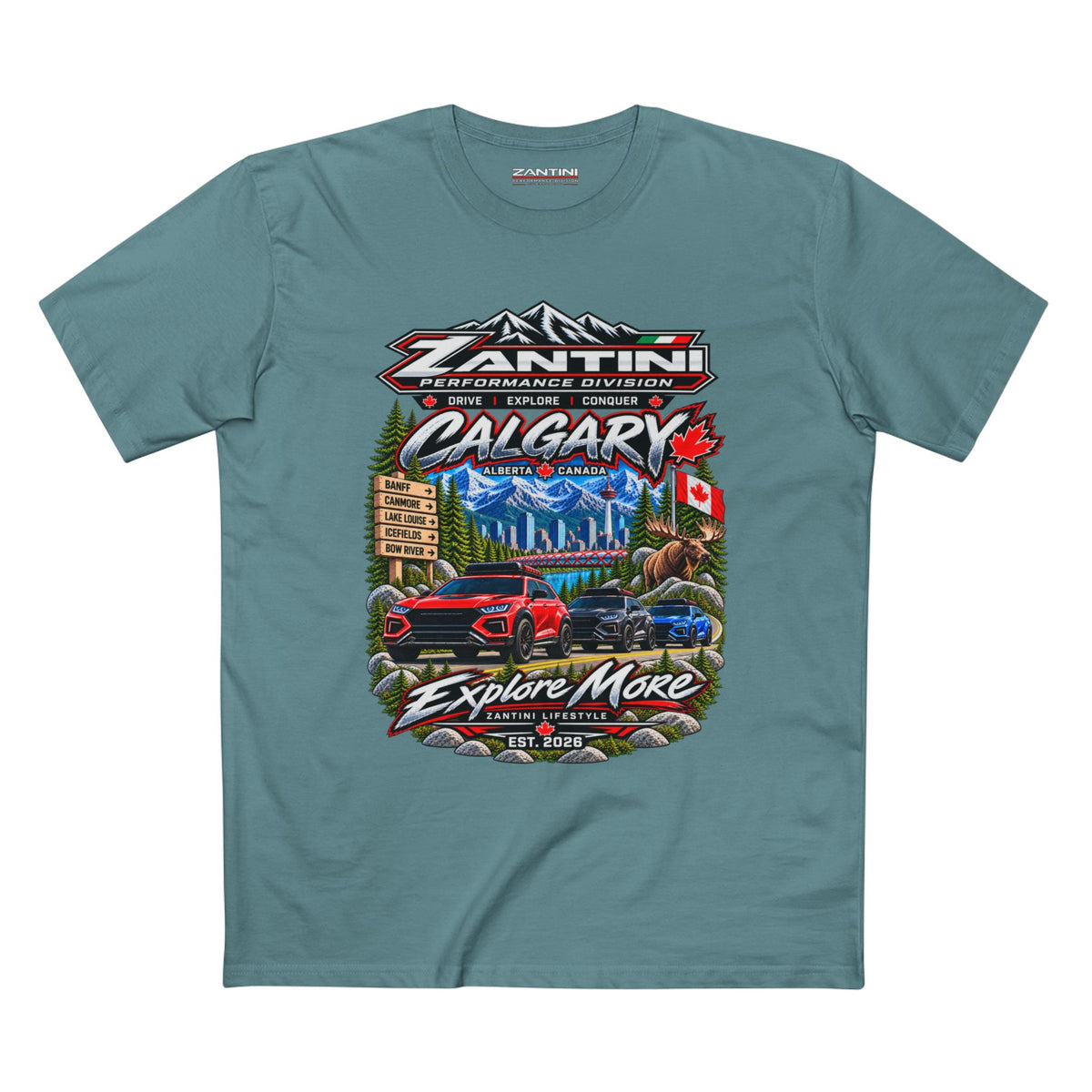 ZANTINI Calgary Alberta Explore More Premium T-Shirt