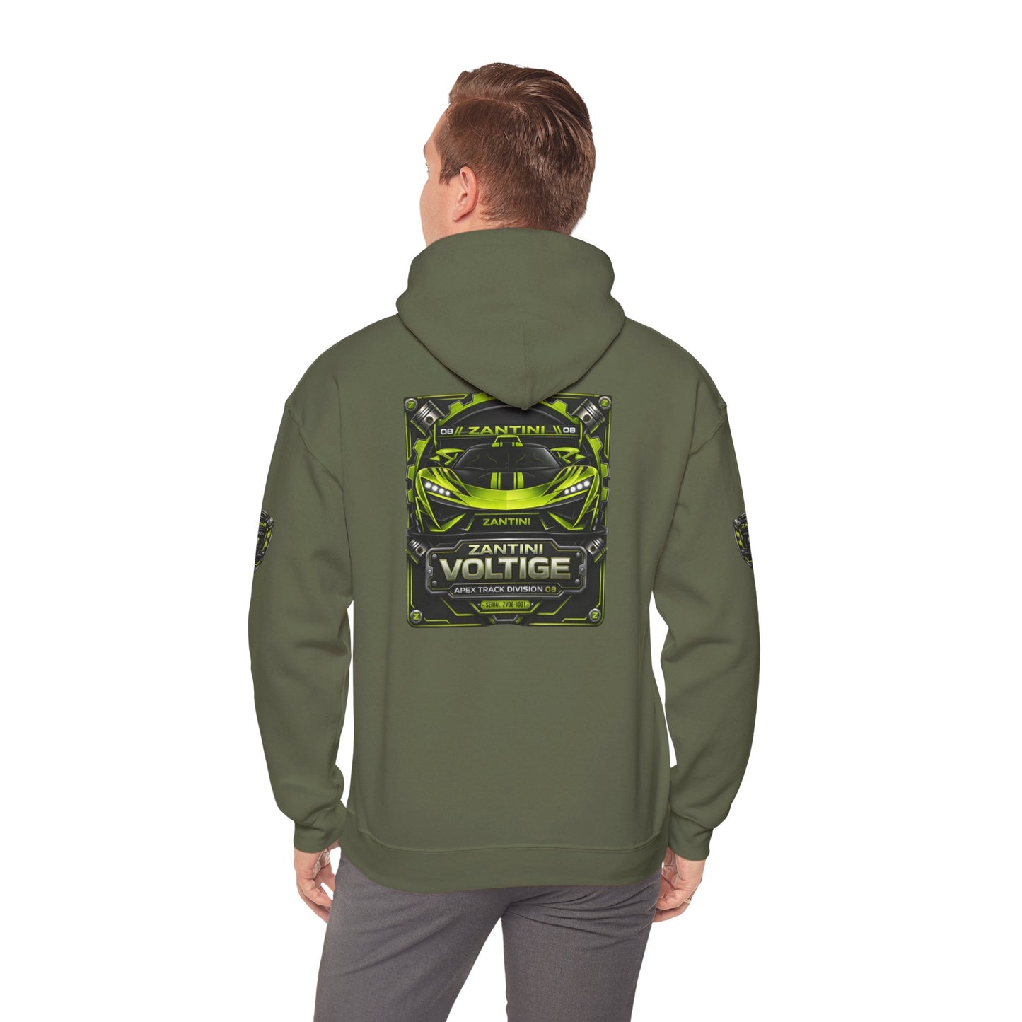 Zantini Voltige Apex Track Division Hoodie | Hypercar Streetwear | Motorsport Performance Hoodie