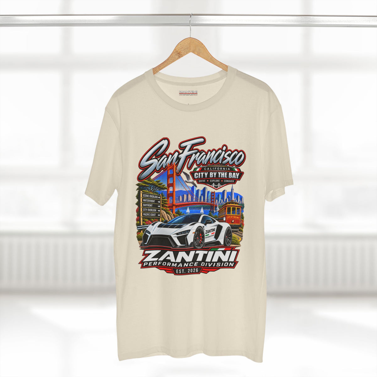 ZANTINI San Francisco City by the Bay Performance T-Shirt