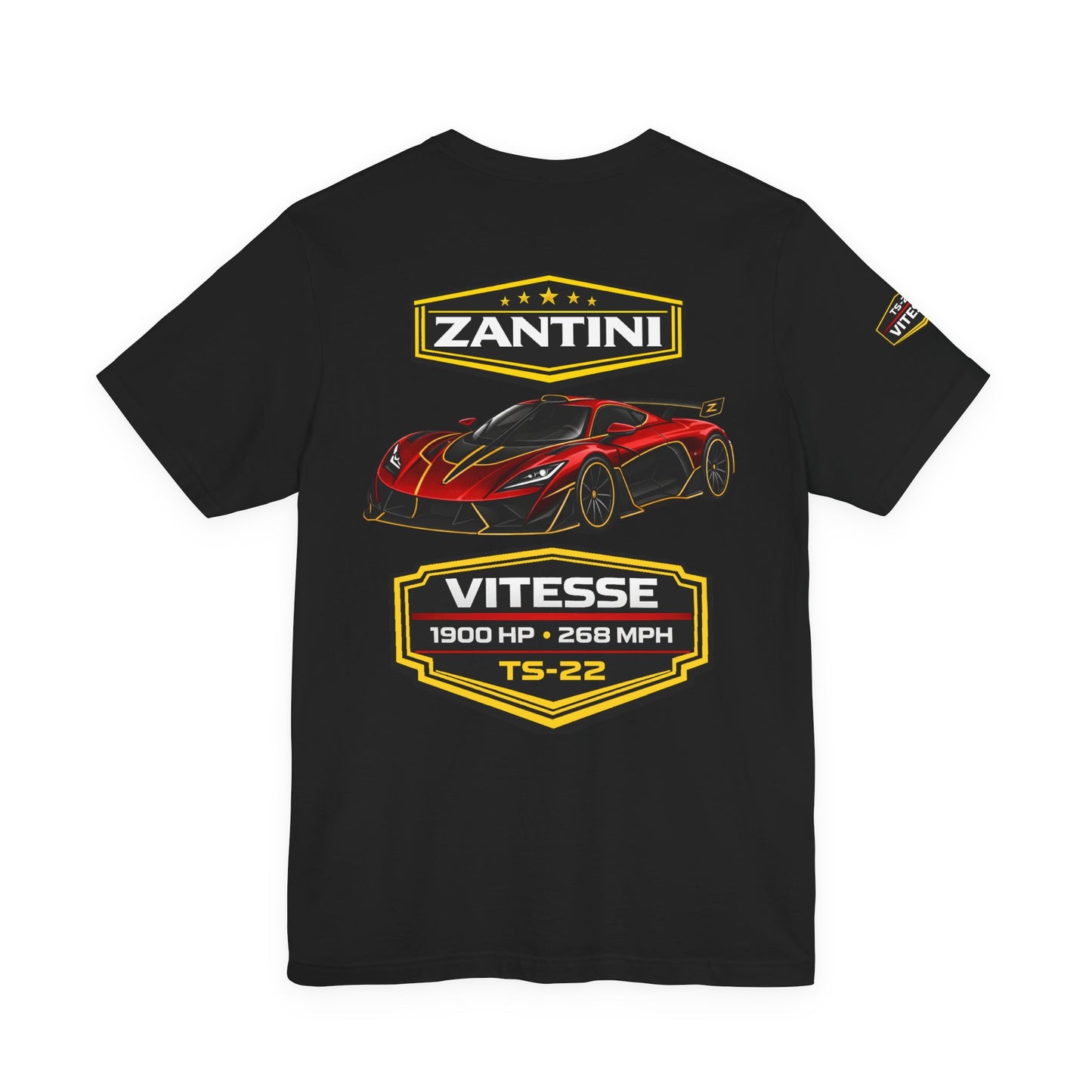 ZANTINI Vitesse TS-22 Hypercar Shirt | 1900 HP 268 MPH Motorsport Streetwear